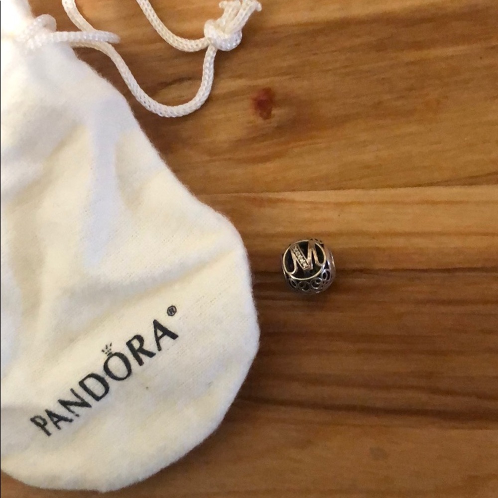Brand new M pandora bead charm